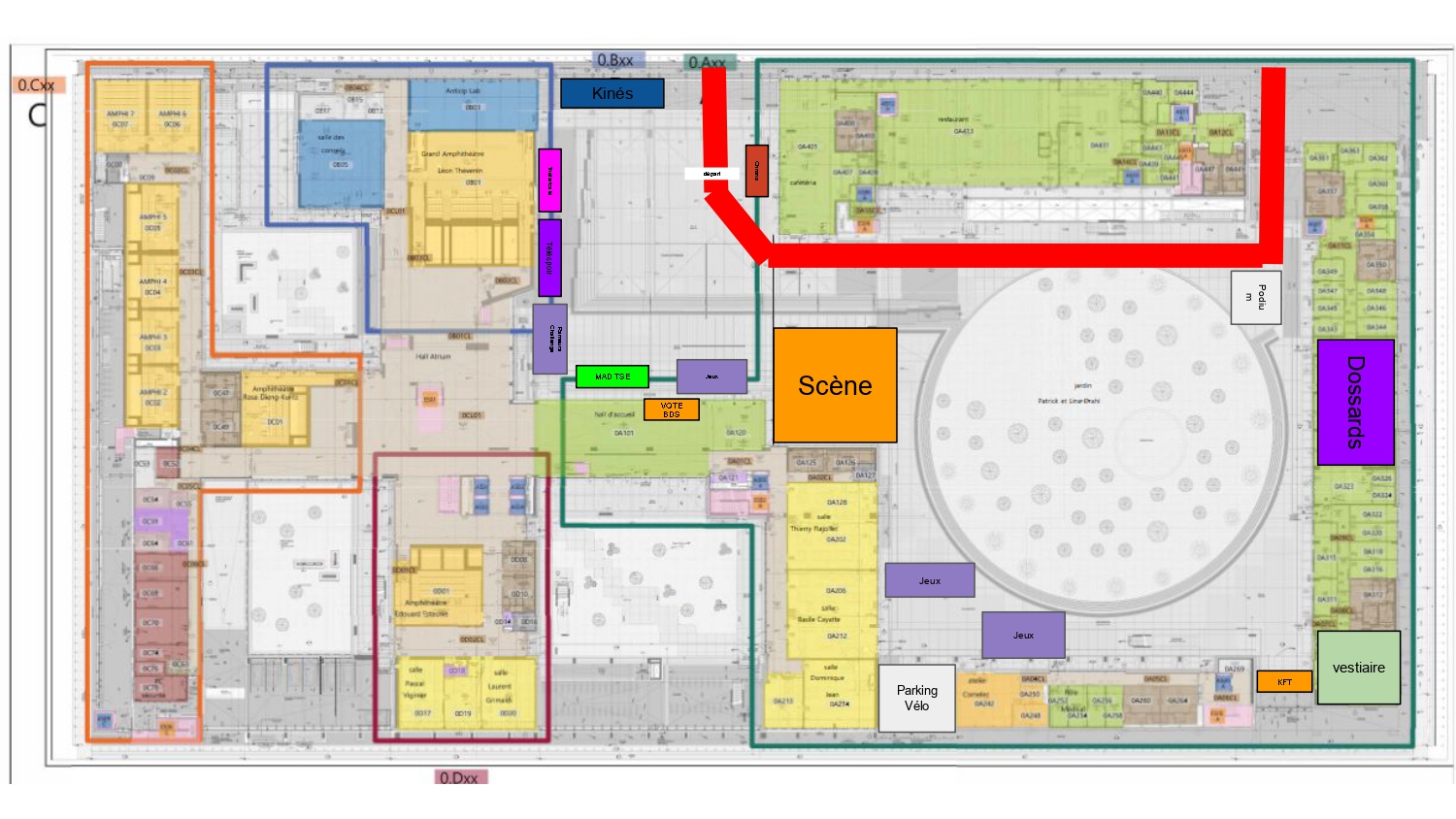 Plan du village sportif